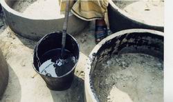 Dug well rings produced with toxic old oils by NGOs